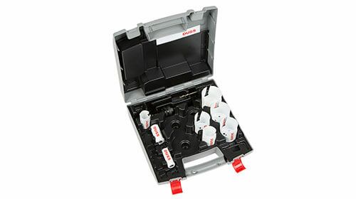 Carbide tipped hole saw set